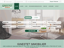 Tablet Screenshot of ginestetimmo.com